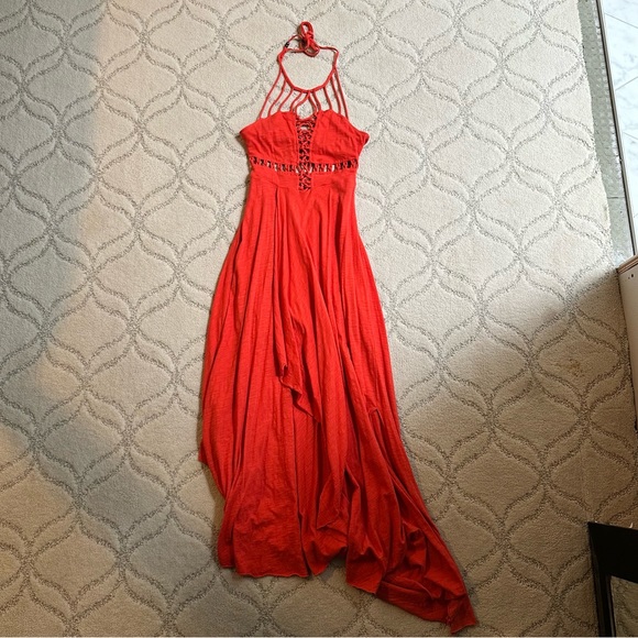 Rare Free People Beautiful Stranger Caged Maxi dress. - Picture 5 of 8